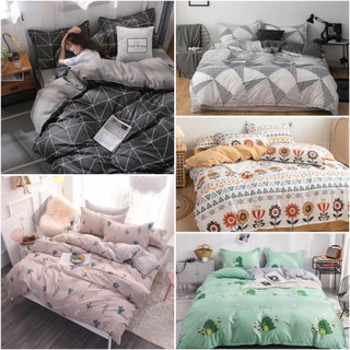 Chăn ga gối cotton poly nhập khẩu bộ 4 món chăn, ga , 2 vỏ gối chăn ga 255