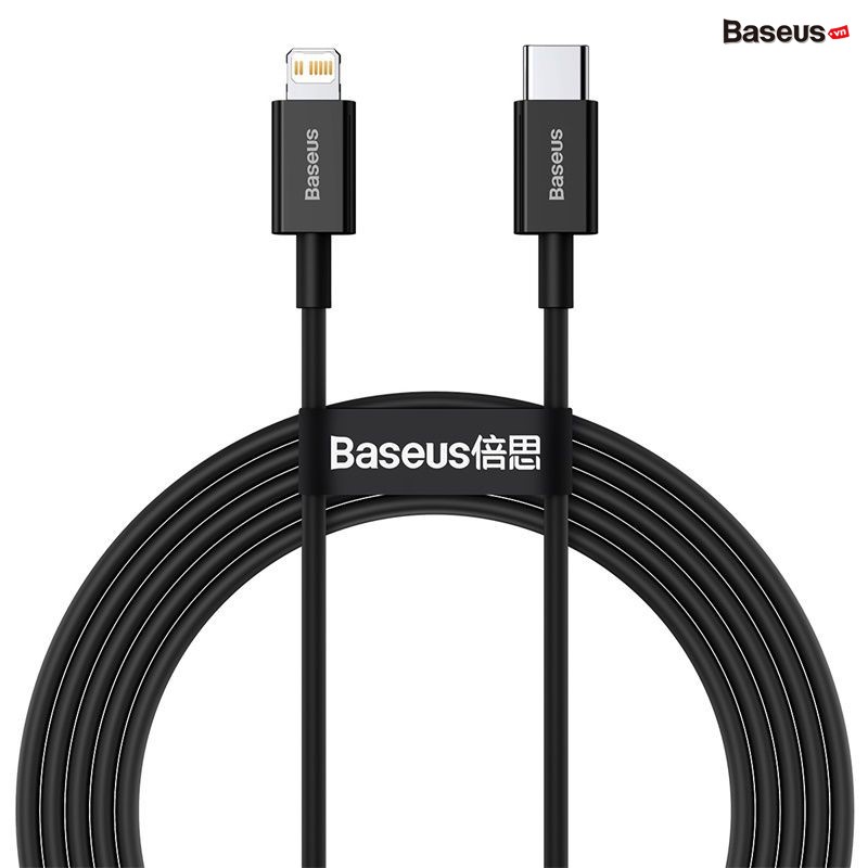 Dây Cáp Sạc Baseus 1.5m PD 20W Truyền Dữ Liệu Type C Sang iP Cho Điện Thoại iPhone 12 Mini Pro Max