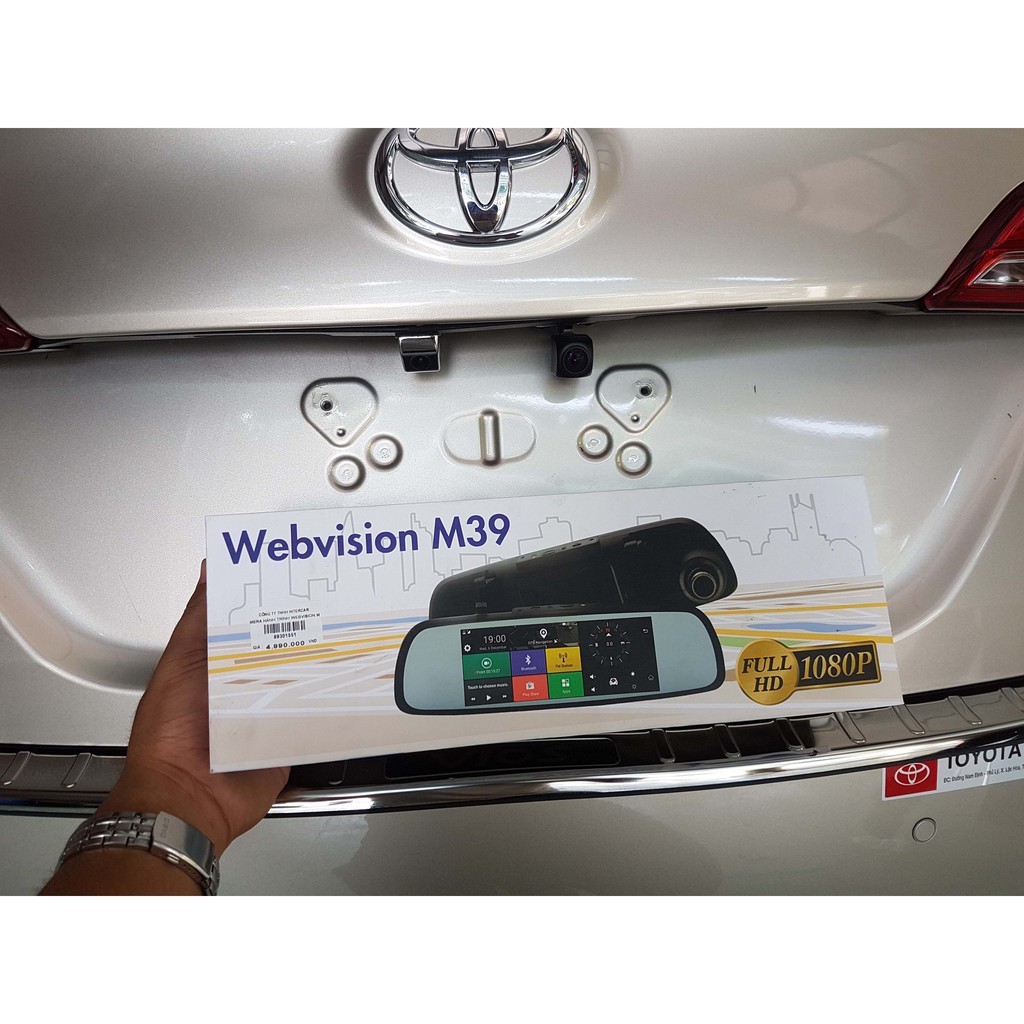 Lắp Camera hành trình Webvision M39 Cho xe Toyota Vios 2019