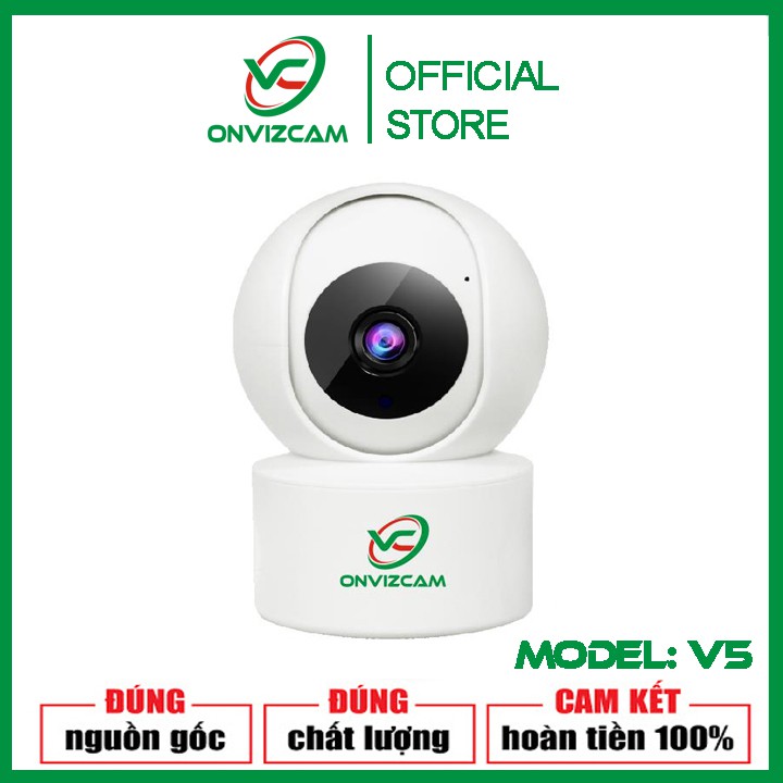 [combo sốc] Camera chính hãng ONVIZCAM V5 kết nối wifi, xoay theo người di chuyển, báo động khi có trộm đột nhập | BigBuy360 - bigbuy360.vn