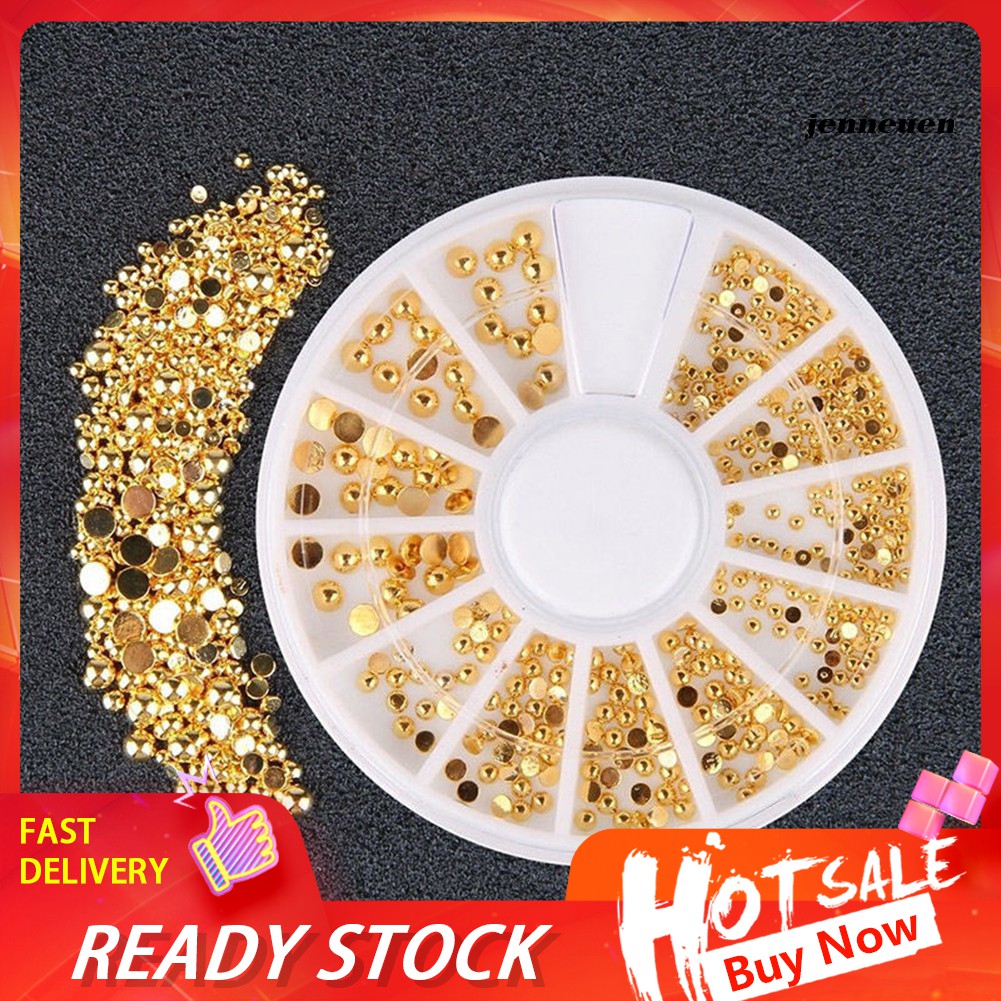 [Hàng mới về] Phụ Kiện Hạt Cườm 3D 2/3/4mm Đính Móng Tay Trang Trí Nghệ Thuật Tự Làm