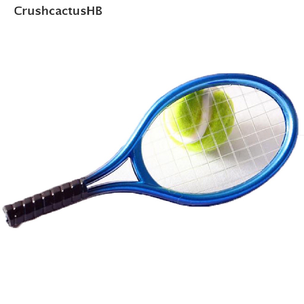 1:6 1:12 Dollhouse Miniature 1PC Tennis Racket + 1PC Ball Dolls Accessories