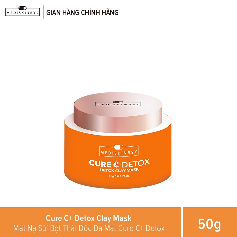 Mặt Nạ Sủi Bọt Thải Độc Da Mặt Cure C+ Detox Clays Seoulgroup 50g Date 2024