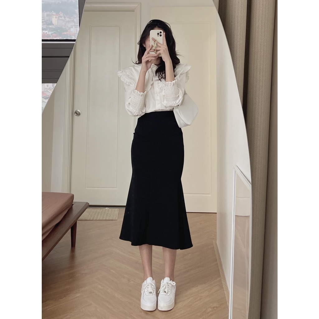 (ảnh thật) Audrey Chân váy đuôi cá basic 284 | BigBuy360 - bigbuy360.vn