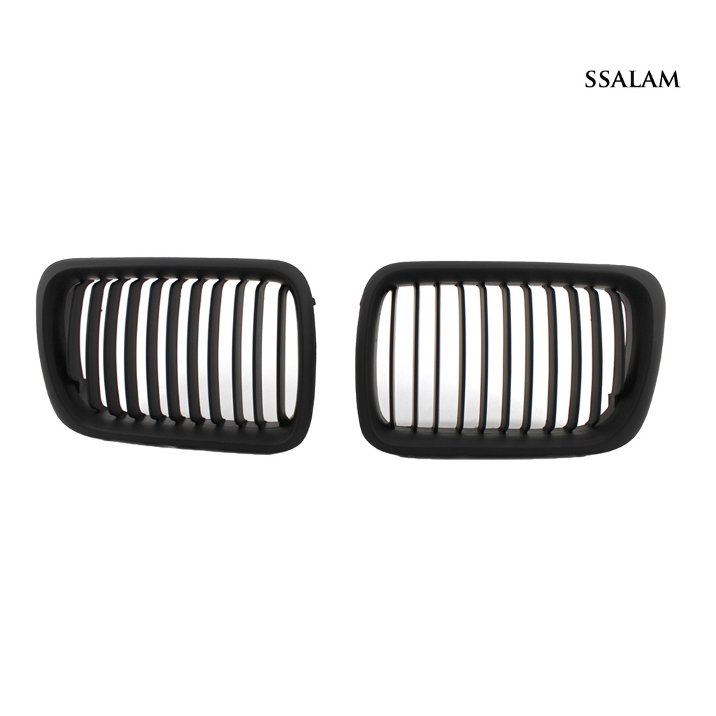 2 Lưới Tản Nhiệt Màu Đen Nhám Bảo Vệ Mặt Trước Xe Hơi 51138195152 51138195151 Phụ Kiện Chuyên Dụng Cho Xe BMW 3 Series E36 97-99