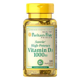 CHÍNH HÃNG - VITAMIN D3 1000IU 100 viên của Puritan's Pride