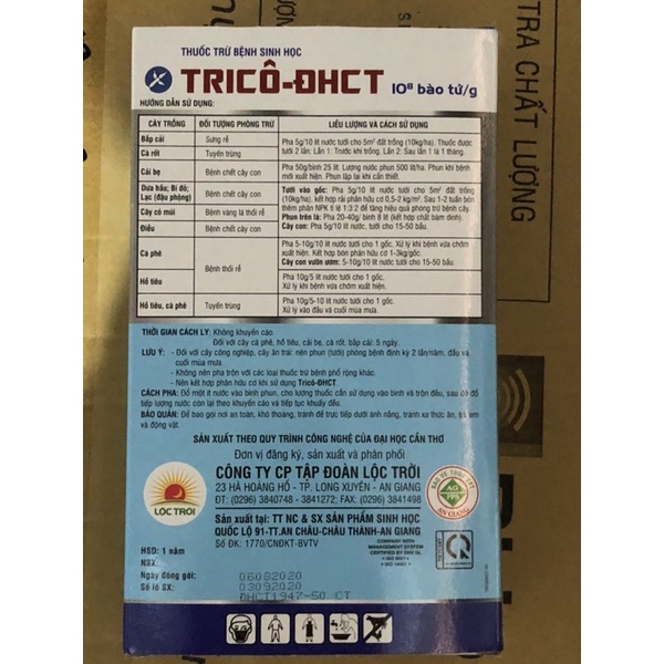 TRICÔ-ĐHCT thuốc trừ bệnh sinh học