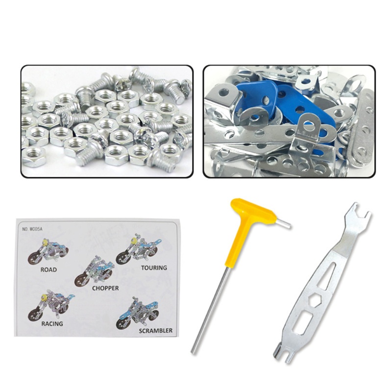 Mô Hình Xe Mô Tô Xây Dựng Bằng Hợp Kim Cho Trẻ Em