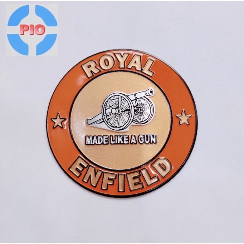 Tem nhôm dán pô xe, ống xả xe máy ROYAL ENFIELD mới