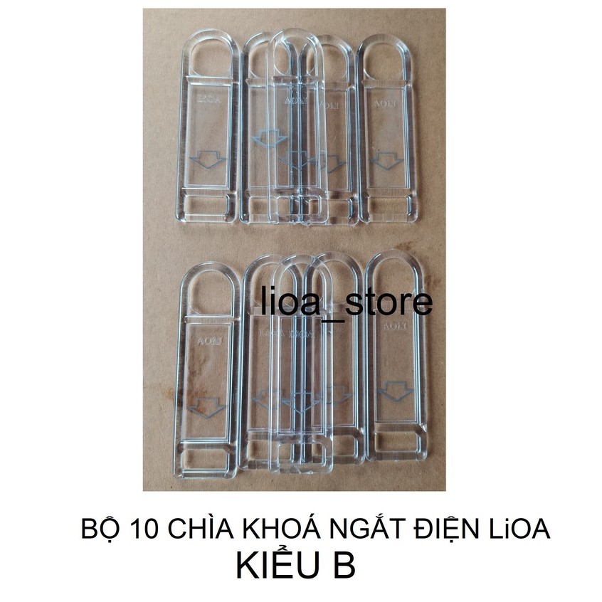 COMBO 10 CHÌA KHOÁ NGẮT ĐIỆN LiOA - KIỂU B.