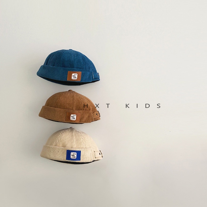 MNGRL Mũ Tròn Thời Trang Dễ Thương Thoải Mái Thoáng Khí Hàn Quốc Cho Bé Trai Bé Gái