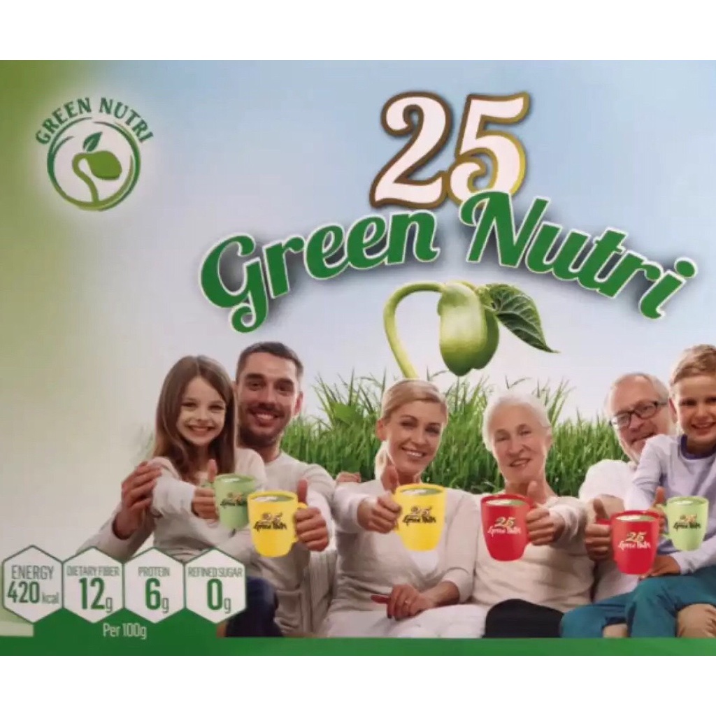 Combo 2 lon bột dinh dưỡng ngũ cốc 25 Green Nutri (750g/ lon)