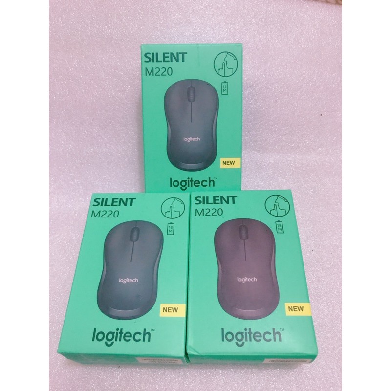 Chuột Máy Tính Không Dây Logitech M220 Nhỏ Gọn Thiết Kế Trẻ Trung Không Gây Tiếng Ồn