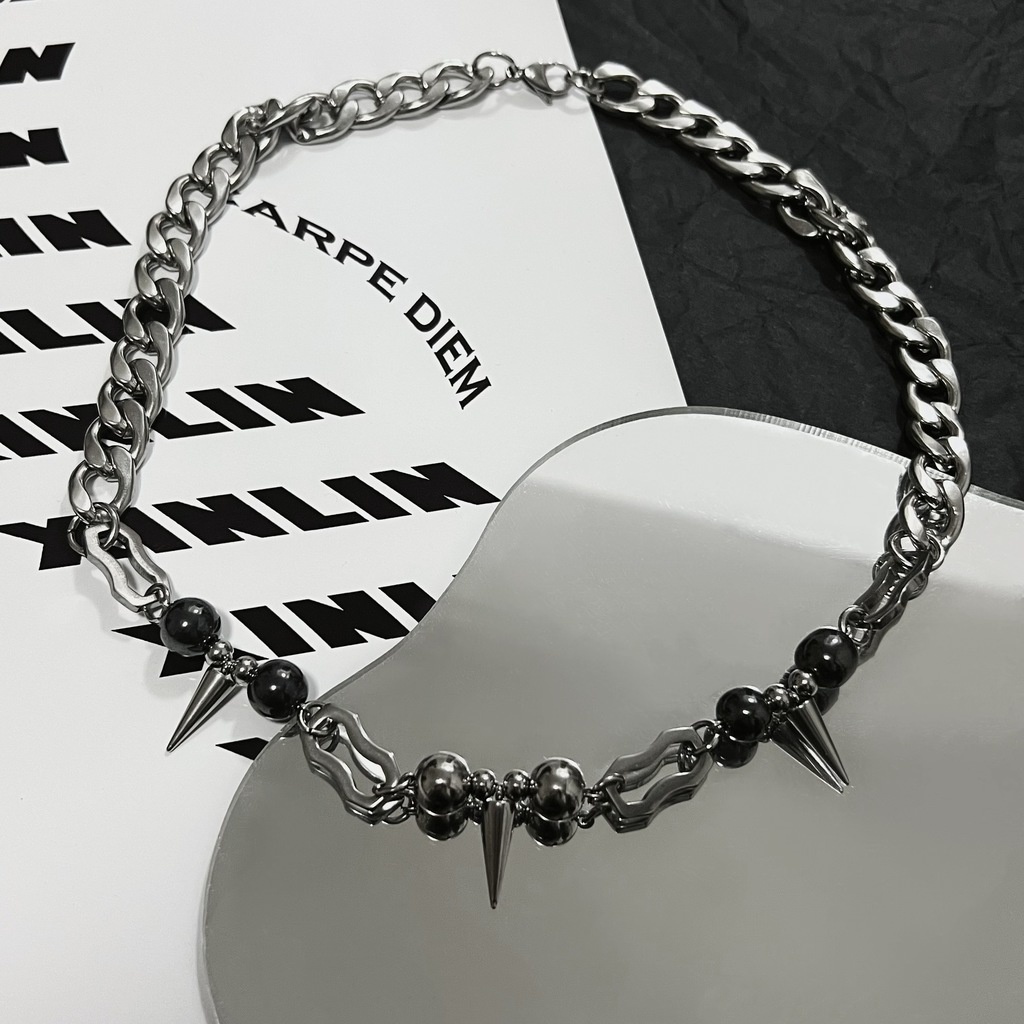 Dây Chuyền Dạng Chuỗi 19A1588 Phong Cách Punk Hiphop Dễ Phối Đồ Dành Cho Nam Và Nữ
