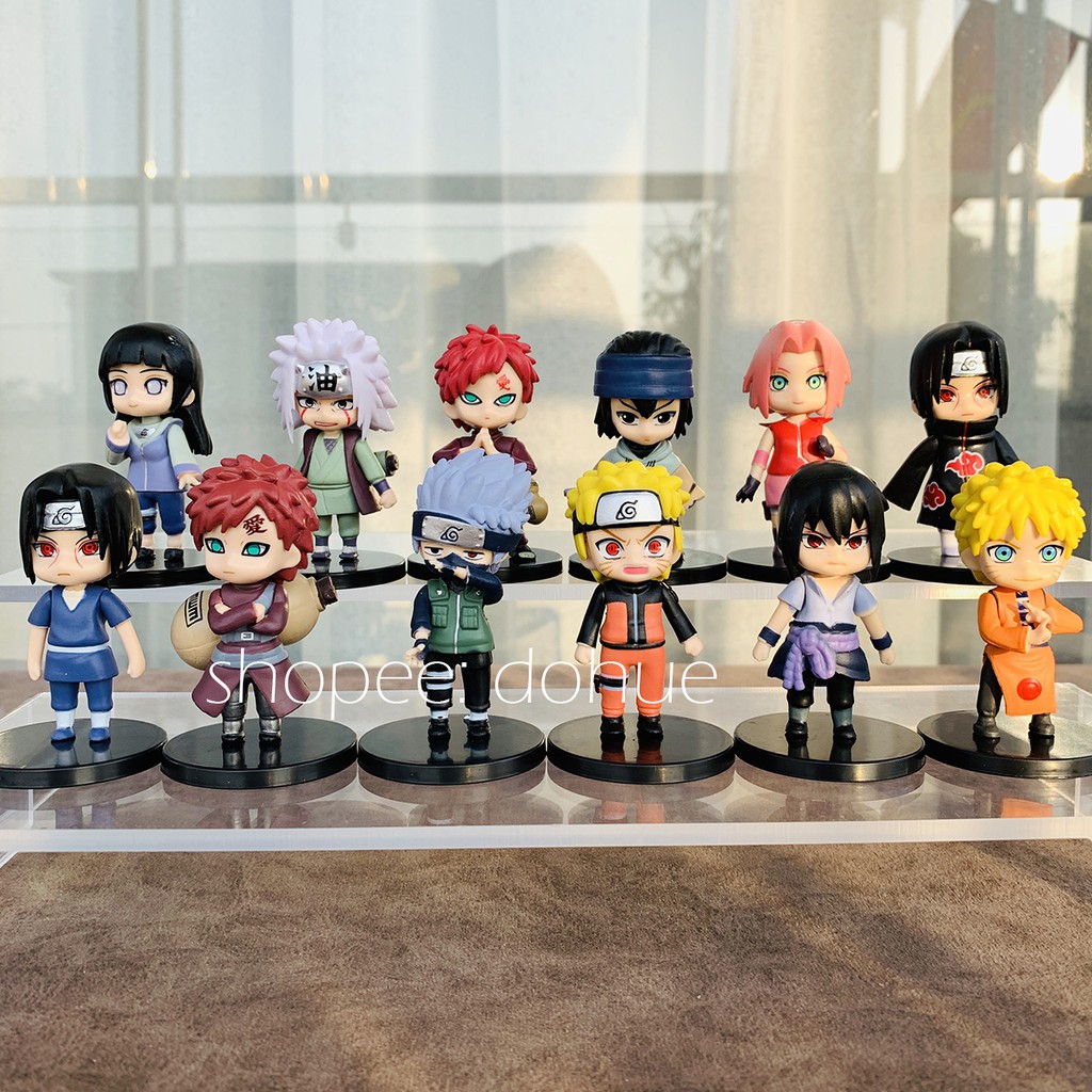 12 Mô Hình Các Nhân Vật Naruto Chibi (Sasuke, Kakashi, Itachi, Hinata, Jiraira, Gaara...)