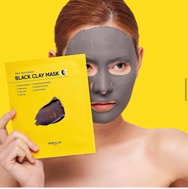 MẶT NẠ ĐẤT SÉT ĐEN 7 IN 1 TOTAL SOLUTION BLACK CLAY MASK