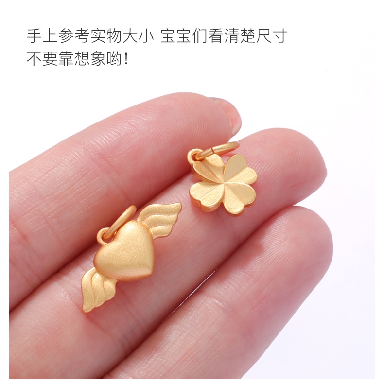 Mặt Dây Chuyền Hình Lá Trái Tim Nhỏ Màu Sắc Mạnh Mẽ Phong Cách Việt Nam Cổ Điển Thủ Công