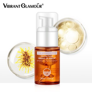 Serum Thu Nhỏ Lỗ Chân Lông VIBRANT GLAMOUR Giảm Mụn Đầu Đen Dưỡng Ẩm Làm Săn Chắc Mịn Da Axit Hyaluronic/Salicylic 30ml