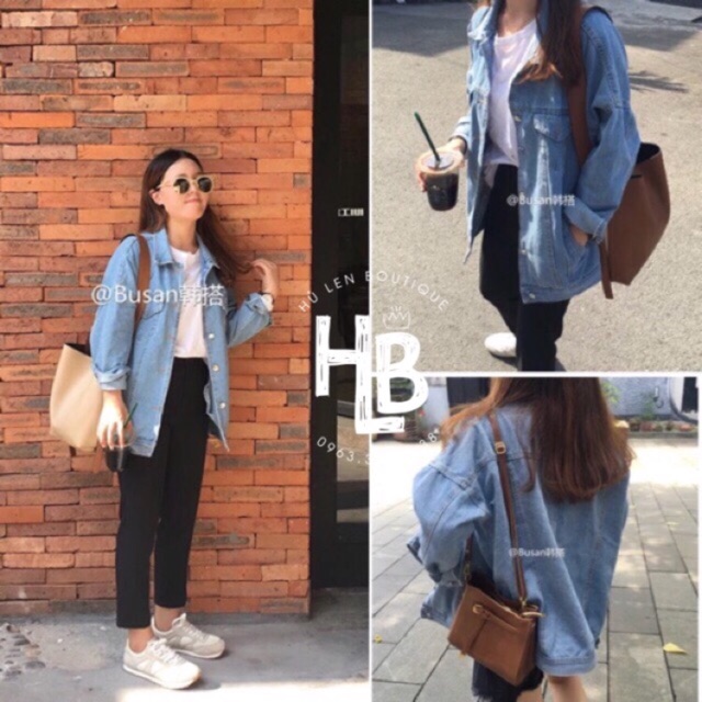 ÁO KHOÁC JEAN FORM RỘNG ULZZANG