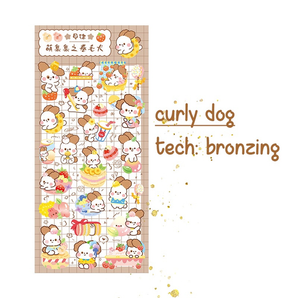 Nhãn dán họa tiết hoạt hình trang trí sổ tay thủ công