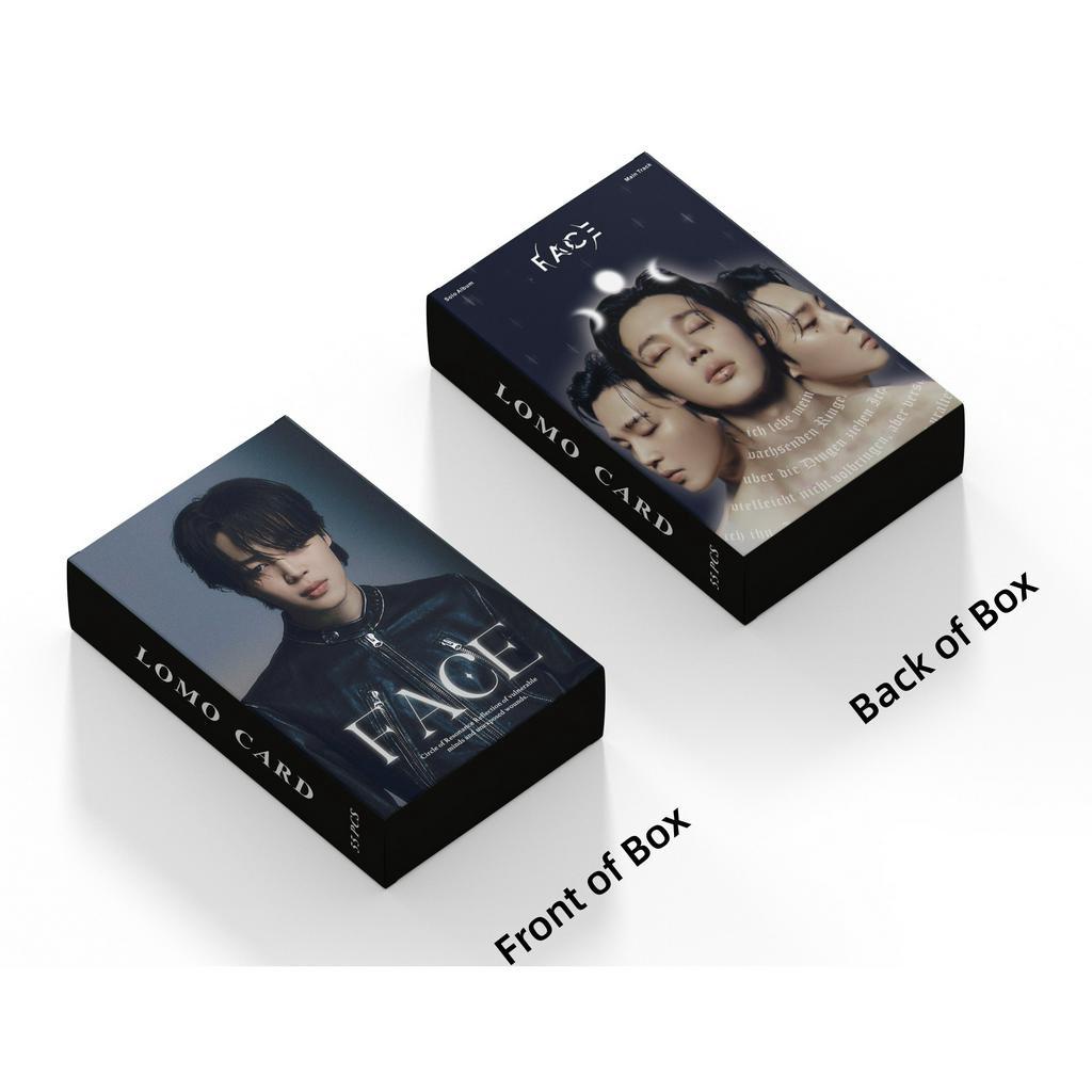 Lomo Card BTS nhóm nhạc Hàn Quốc Jimin FACE bộ sưu tập thẻ bưu thiếp 54/box