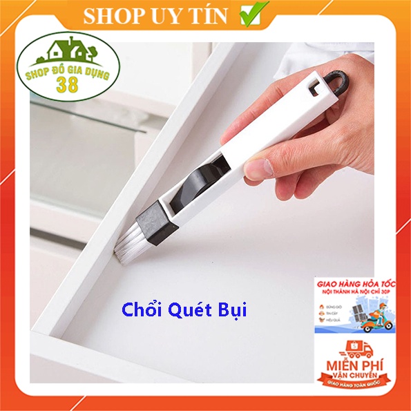 Chổi quét bụi bàn phím-Cửa sổ-Cọ kèm xẻng hốt rác mini quét vị trí hẹp bằng nhựa tiện lợi