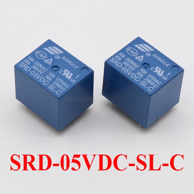 Relay (role) 3V / 5V / 12V / 24V - 5 chân Songle - SRD-05VDC-SL-C / SRD-12VDC-SL-C / SRD-24VDC-SL-C