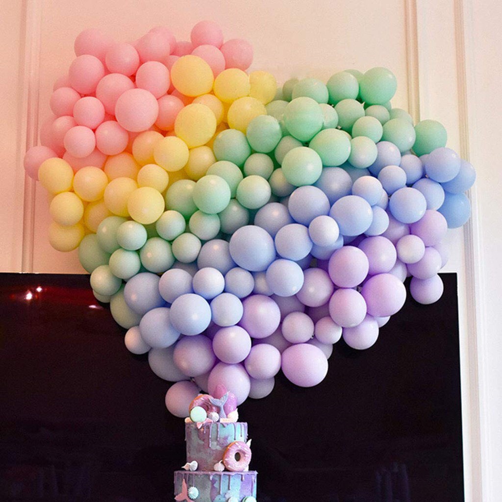 MỘT Bong Bóng Màu Bánh Macaron - Bóng Pastel Trang Trí Sinh Nhật Tiệc Tùng - Size 10 inch (khoảng 25cm)