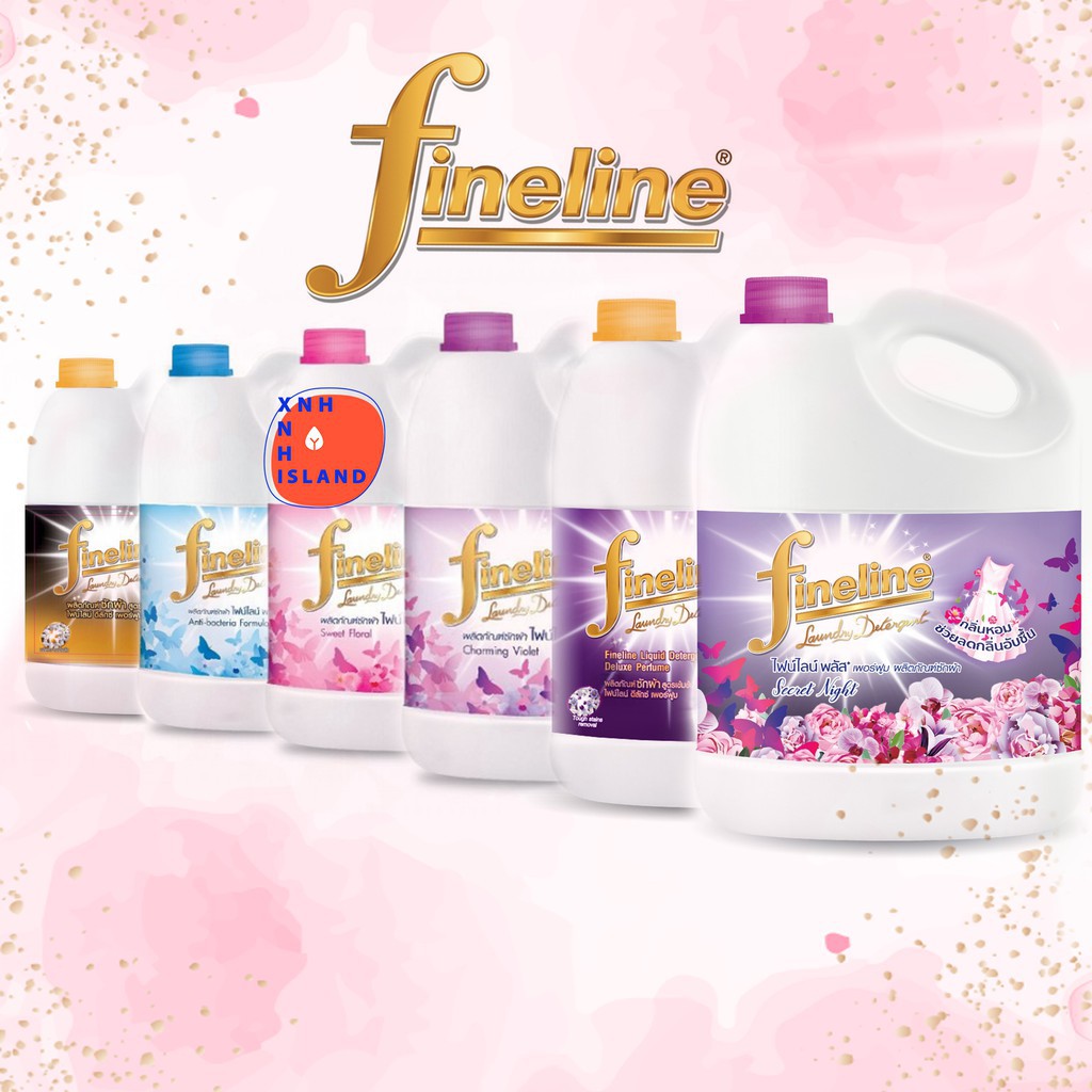 Nước Giặt xả Fineline 3 lít mẫu 2021 chính hãng thái lan