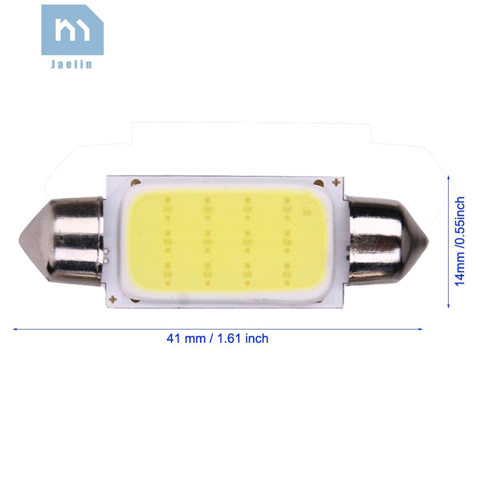 2 Bóng Đèn Led 41mm Cob 12v Cho Xe Hơi