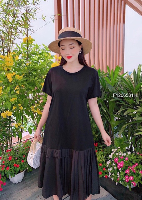 🌺Đầm suông chân xếp li