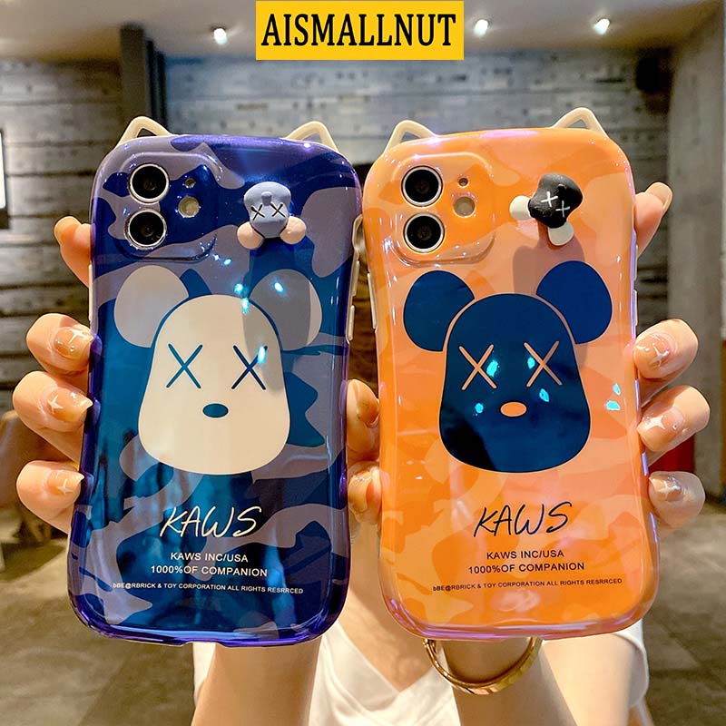 Ốp Điện Thoại TPU Silicon Mềm Chống Sốc In Hình Gấu 3D Cho Iphone7 8 Plus Xs Xr Xsmax 11 12 Pro Max