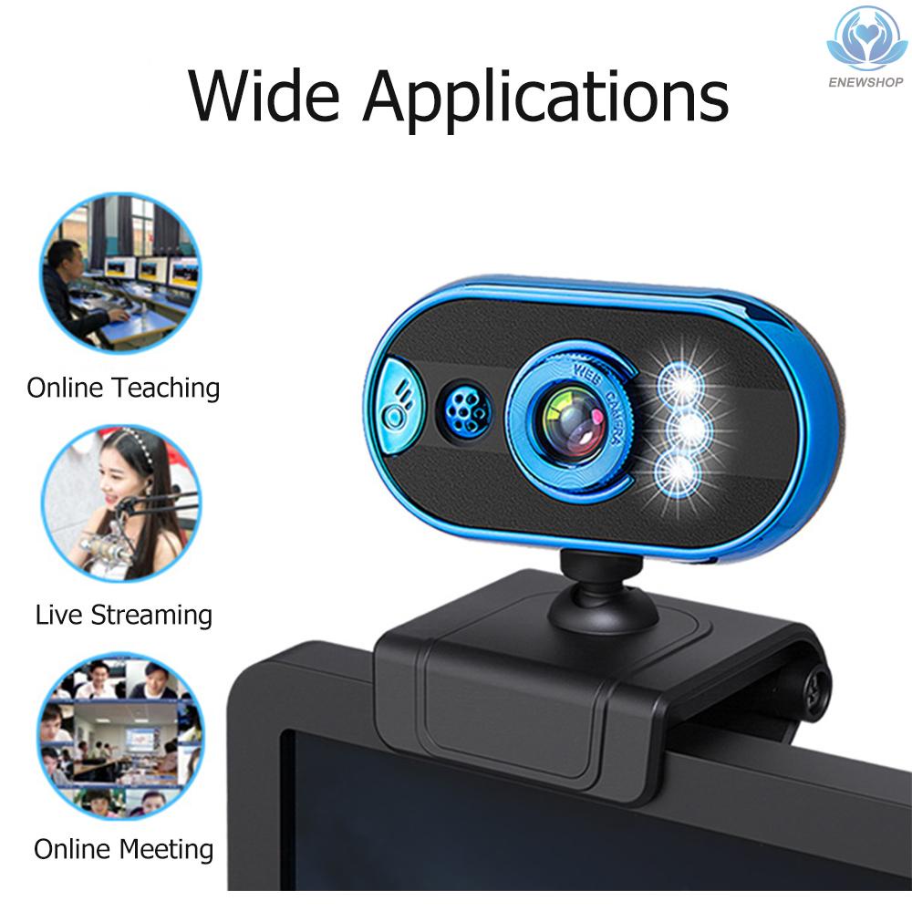 Webcam Usb 480p Tích Hợp Micro Có Đèn Led Hỗ Trợ Phát Trực Tuyến Cho Máy Tính | BigBuy360 - bigbuy360.vn