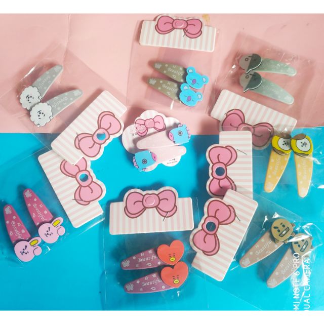 Cặp kẹp tóc nhựa BT21