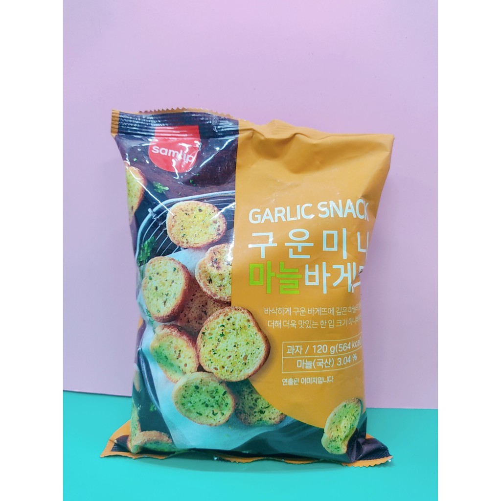 Snack bánh mỳ hương tỏi, Pizza 120g- Hàn quốc