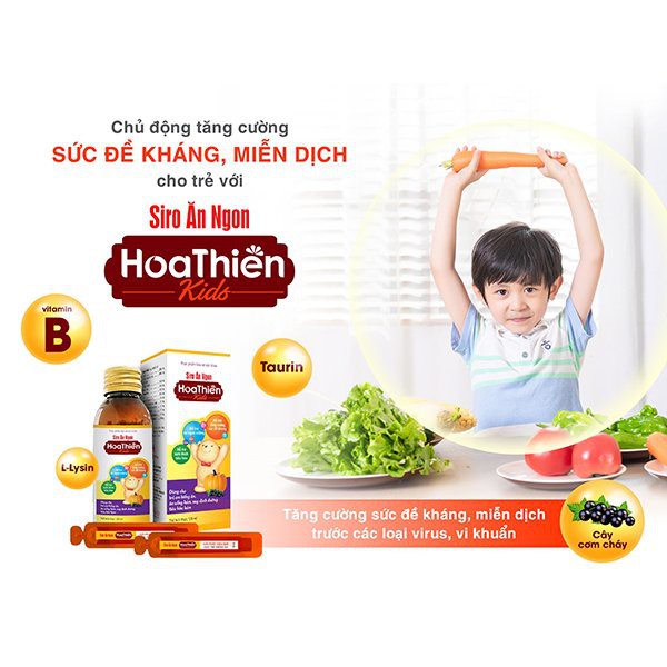 Siro Ăn Ngon Hoa Thiên SẮC NGỌC KHANG giúp hổ trợ kích thích hệ tiêu hóa & ăn ngon miệng chai 120ml