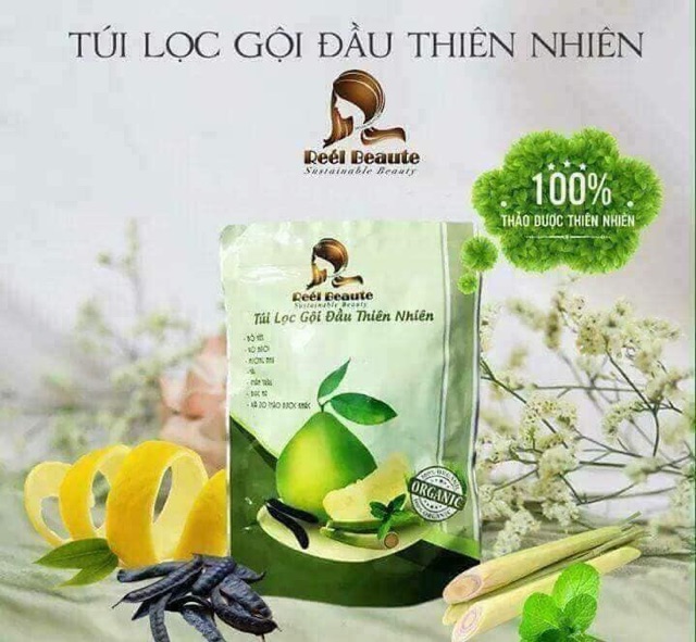 TÚI LỌC GỘI ĐẦU THẢO DƯỢC THIÊN NHIÊN RÉEL BEAUTE- tinh hoa của đất trời dành tặng mái tóc của bạn