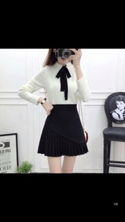 CHÂN VÁY DẠ XẾP LI THIẾT KẾ