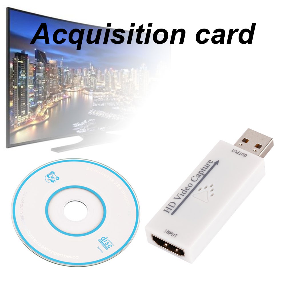 Card ghi hình HDMI sang sang USB 2.0 Dongle cho đầu vào phát trực tiếp trò chơi OBS