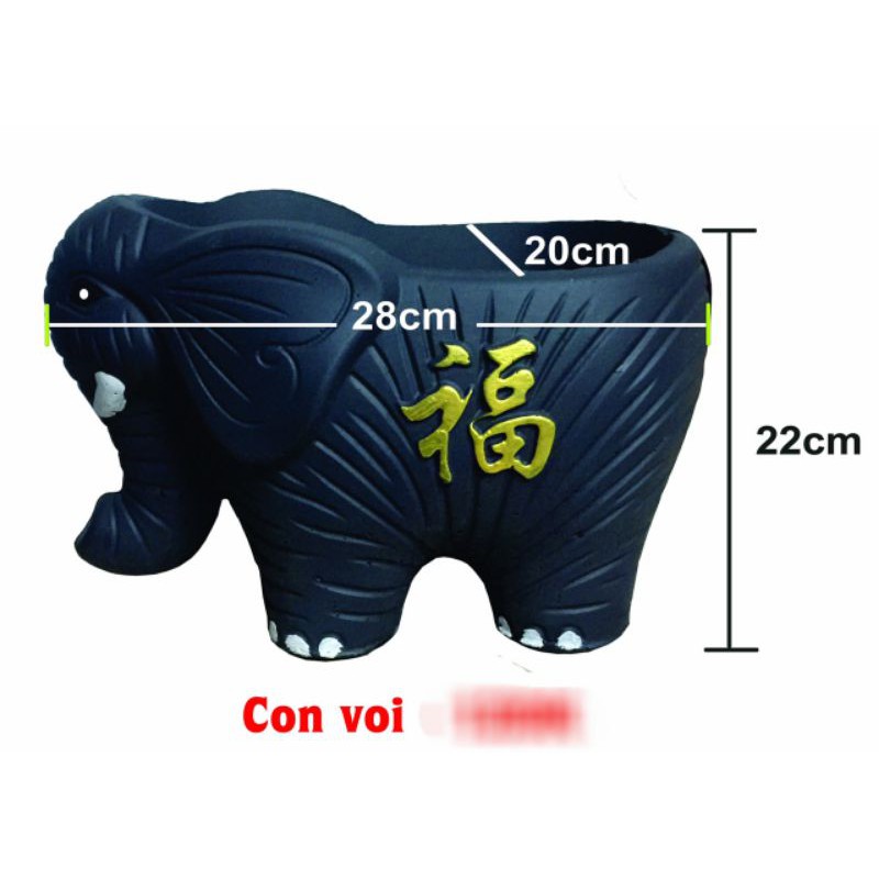 Khuôn đúc chậu cảnh ABS hình con voi
