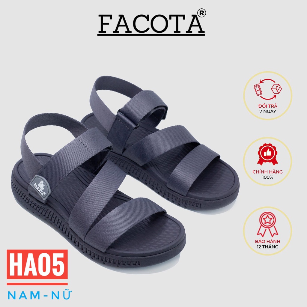 Giày sandal nam thể thao Facota Sport HA05 chính hãng sandal quai dù