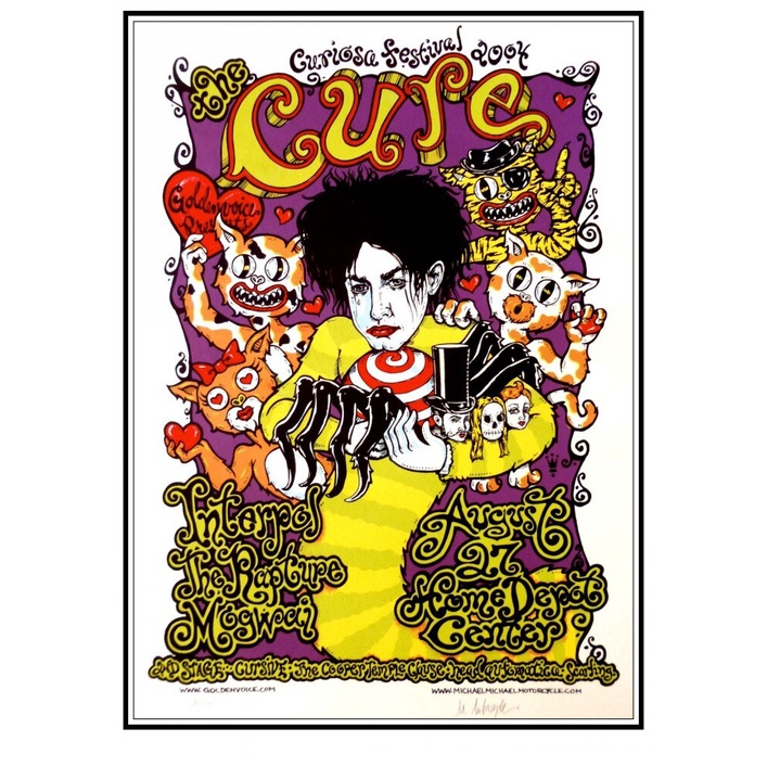 Áp Phích Dán Tường Hình Ngôi Sao Âm Nhạc The Cure Rock Trang Trí Nhà Cửa