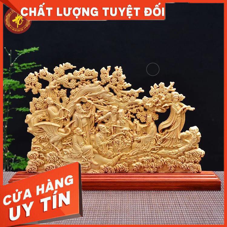 [ SIÊU TINH XẢO ] Bát Tiên Quá Hải - Tượng Gỗ Hoàng Dương