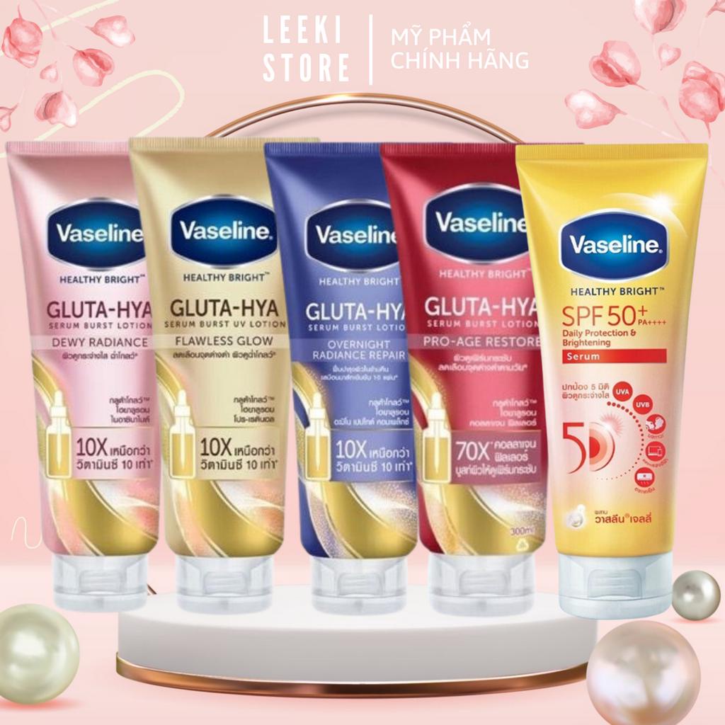 Sữa dưỡng thể Vaseline Healthy Bright Gluta HYA Serum 10X 300ml