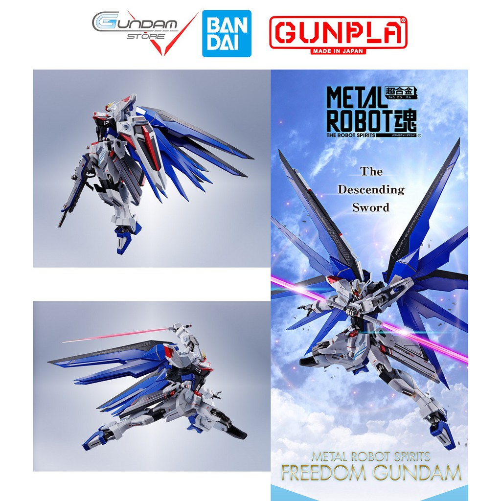 Mô Hình Gundam Metal Robot Spirit Freedom Side MS Bandai Đồ Chơi Lắp Ráp Anime Nhật