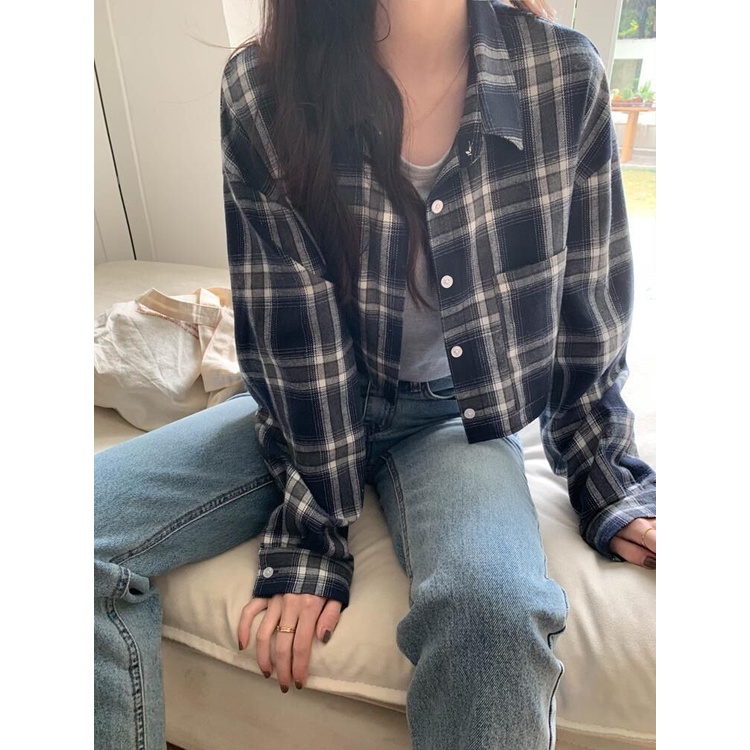 Áo Sơ Mi Nữ Dài Tay Cổ Bẻ Thời Trang Hàn