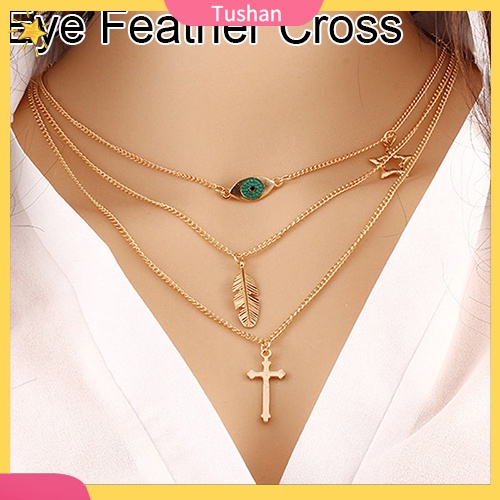 Vòng cổ nữ nhiều lớp đính ngọc trai giả sang trọng