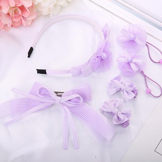 Set 6 kẹp tóc băng đô cho bé gái