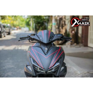Tem NVX Mẫu Đen Chỉ Đỏ