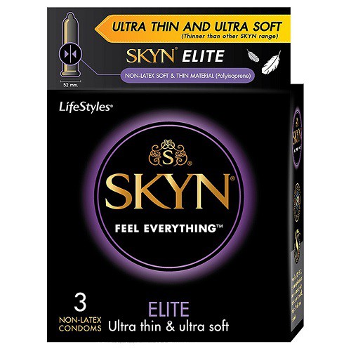 Bao cao su Lifestyles SKYN Elite siêu mỏng 3 chiếc